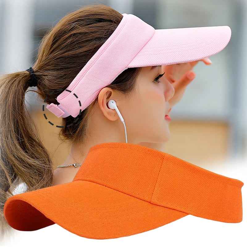 Casquette de golf unisexe avec visière de protection solaire