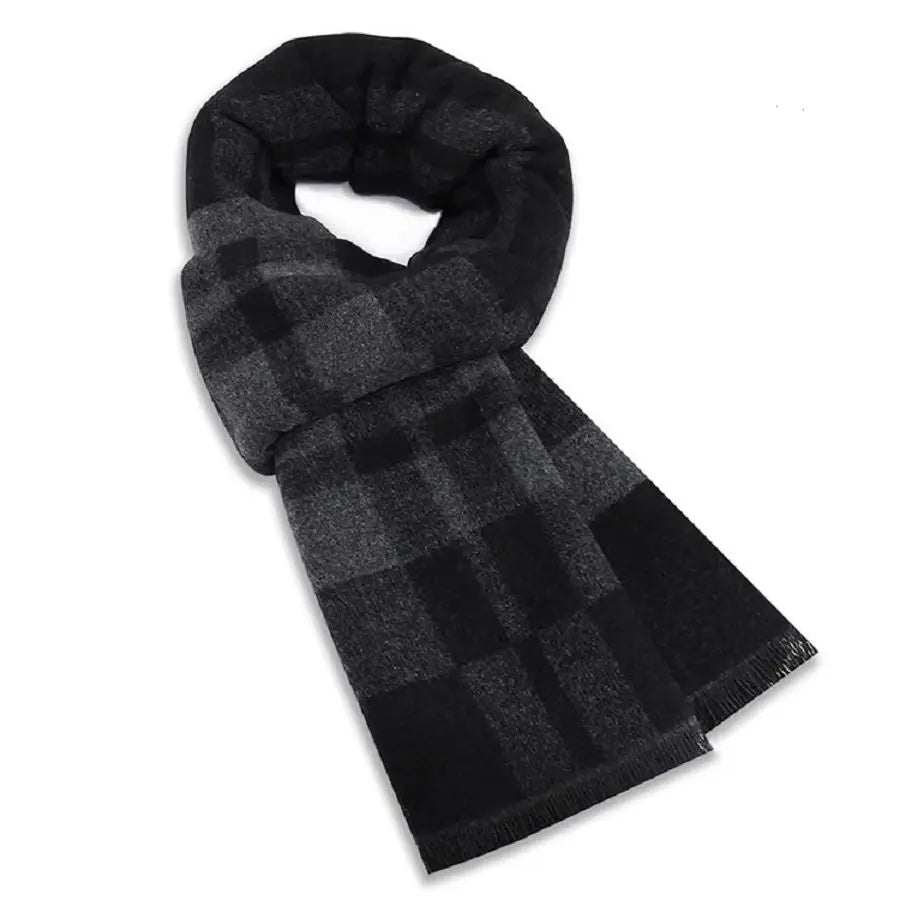 British Style Tartan Plaid Wool Scarf