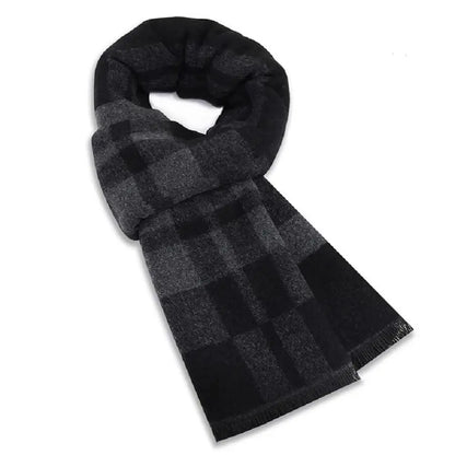British Style Tartan Plaid Wool Scarf
