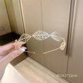 8 gold hollow leaf headband (EN1511)