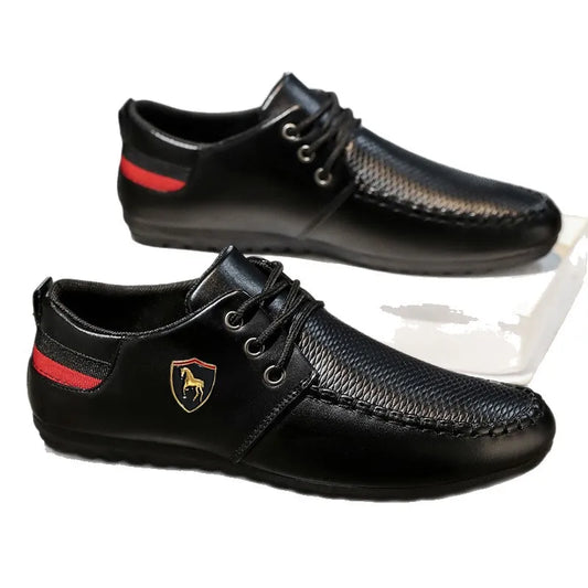 Men's Lightweight Round Toe Leather Loafers