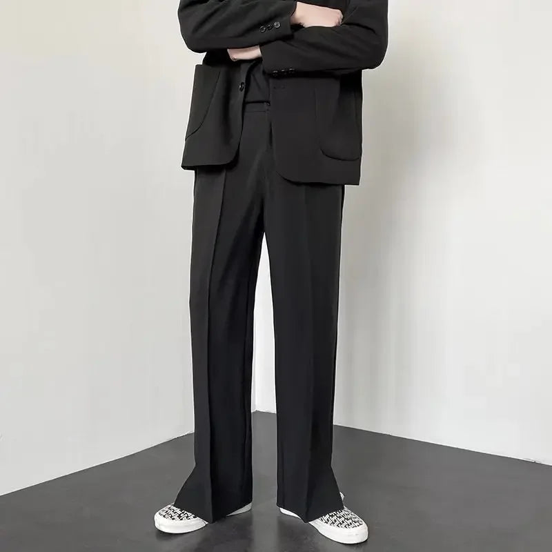 Pantalon ample style streetwear coréen à jambes larges