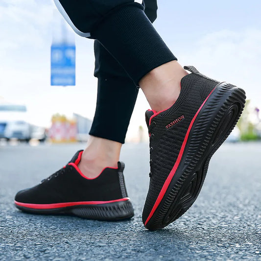 Men's Lightweight Running Walking Knit Shoes