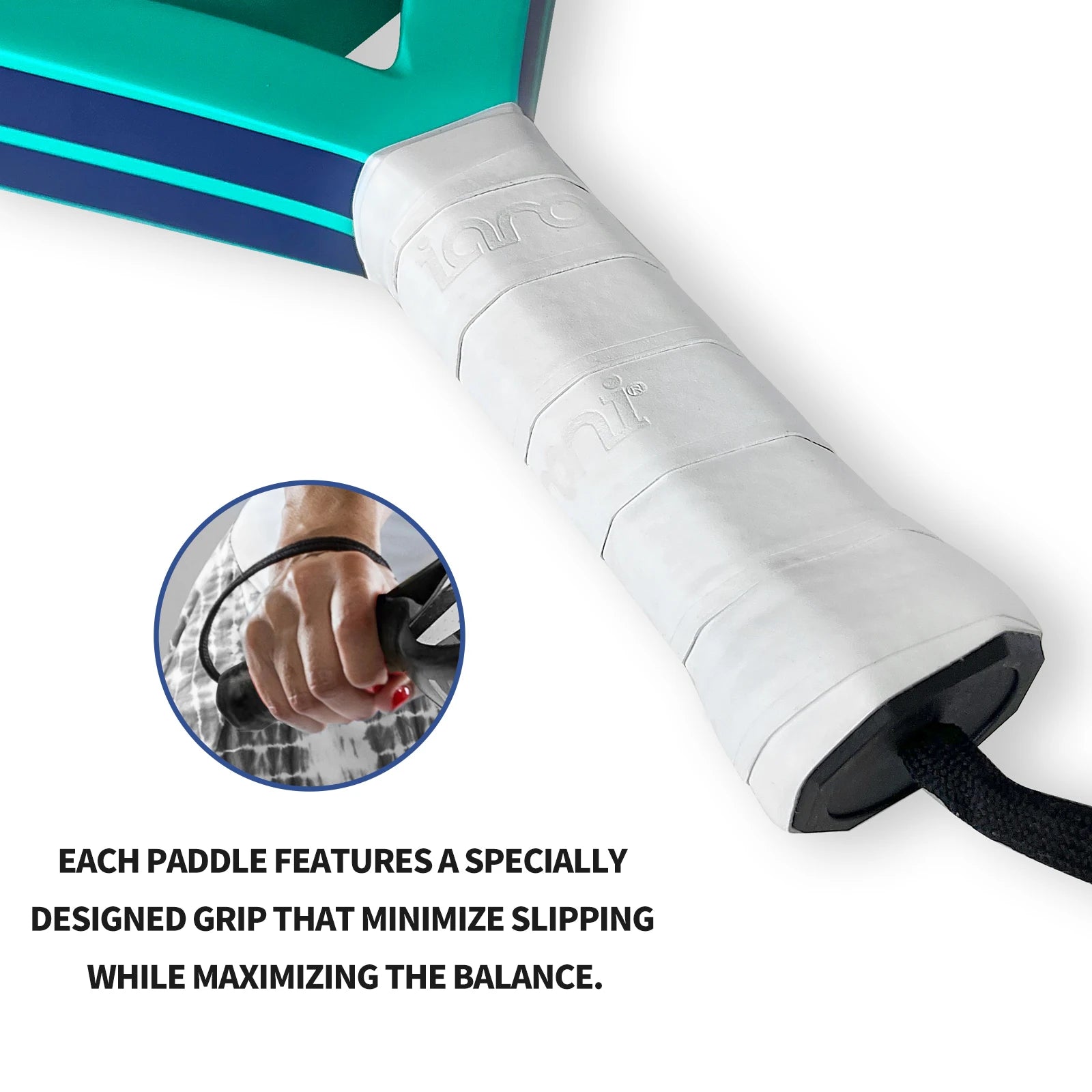 Unisex Carbon Fiber Padel Racket Tennis Soft EVA Foam Core – Round Shape Lightweight Padel Racquet