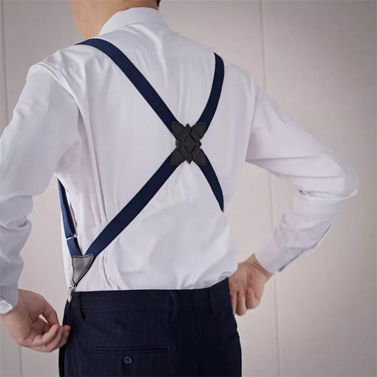 Adjustable Cross-Back Suspenders for Men