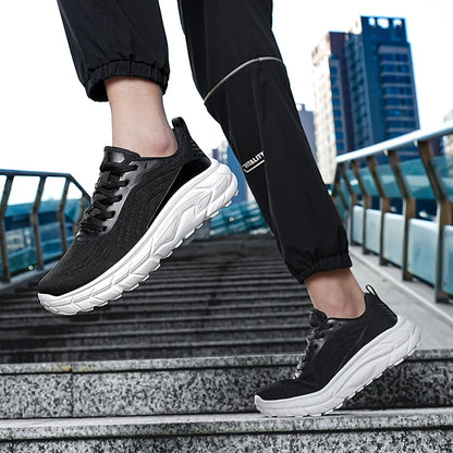 Schwarze, atmungsaktive, rutschfeste Damen-Laufschuhe