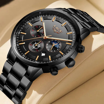 Men Quartz Wristwatch - Waterproof Watch