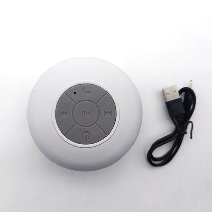 Enceinte de douche Bluetooth étanche avec lumières LED colorées 