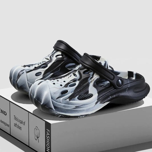 Herren Löcher Sandalen Hohl Atmungsaktive Flip Flops Clogs Schuhe