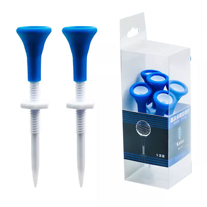 Adjustable Height Blue Plastic Golf Tees