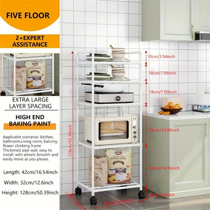 Multi Layer Kitchen Microwave Storage Rack