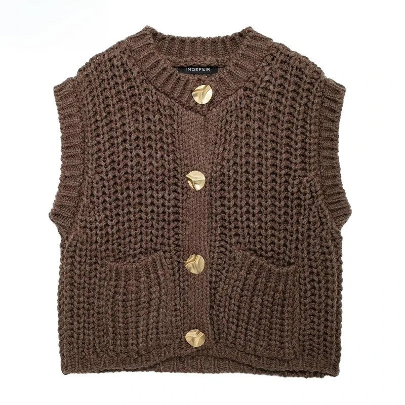 Gilet pull ample à la mode coréenne