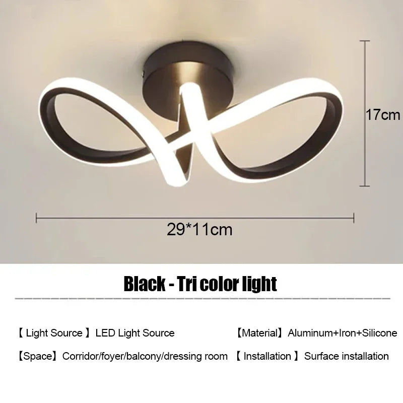 Minimalist Living Room LED Strip Ceiling Lights