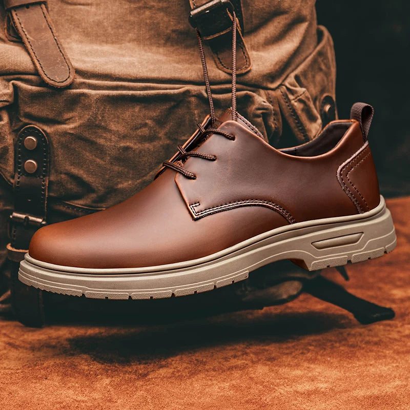 Bequeme, handgefertigte Herren-Lederschuhe zum Schnüren