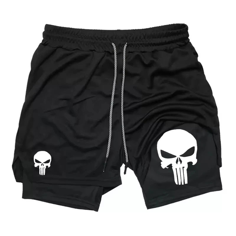 Berserk Anime 2-in-1 Running Shorts for Men