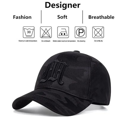 Casquette de baseball unisexe brodée avec la lettre M