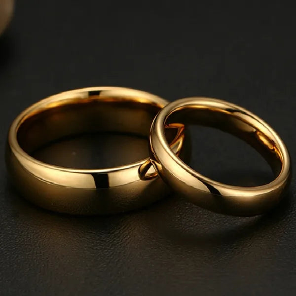 Gold Plated Couple Wedding Ring