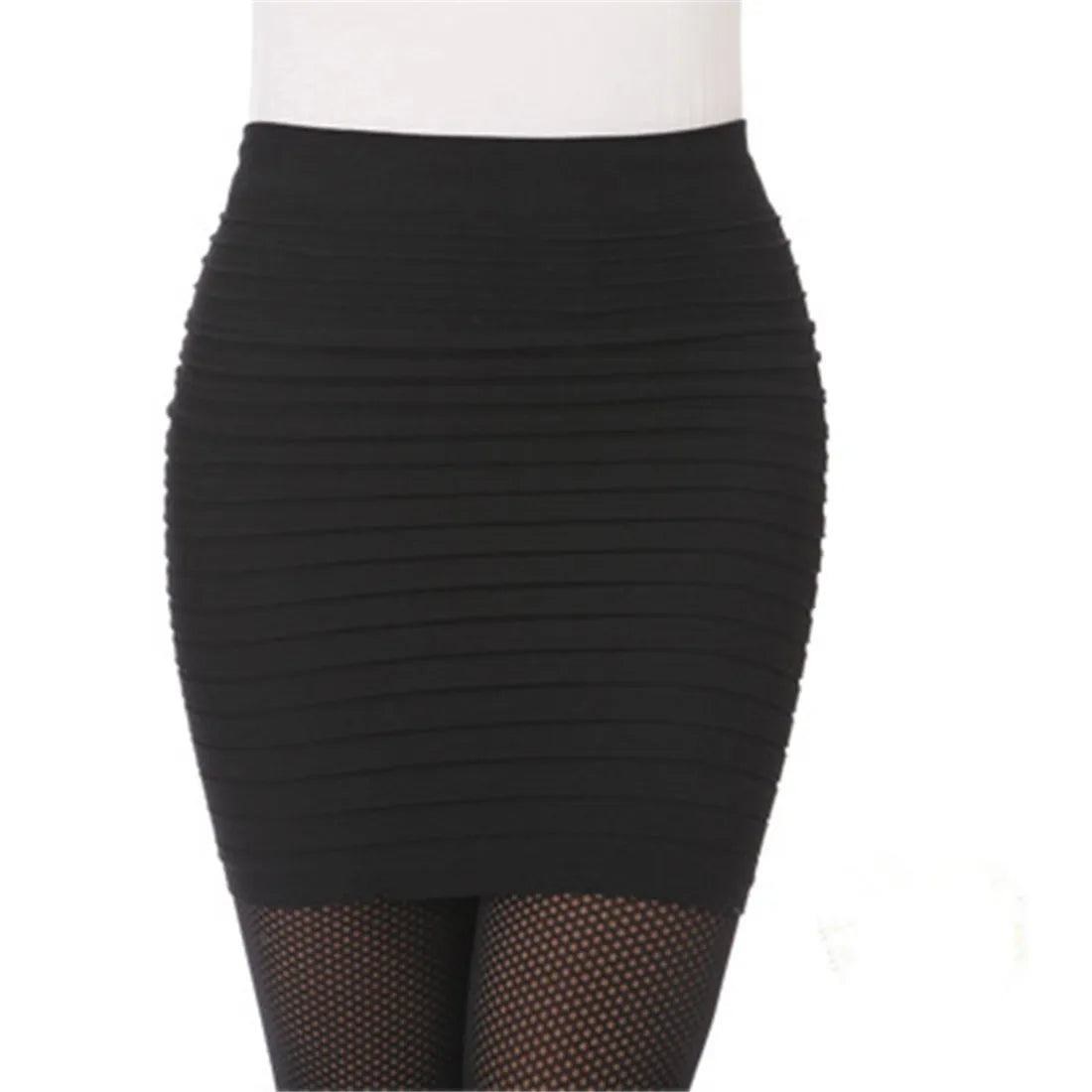 Summer Elastic Pleated Short - Mini Womens Pencil Skirt