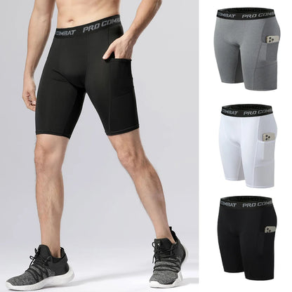 Quick-Dry Compression Shorts for Men's