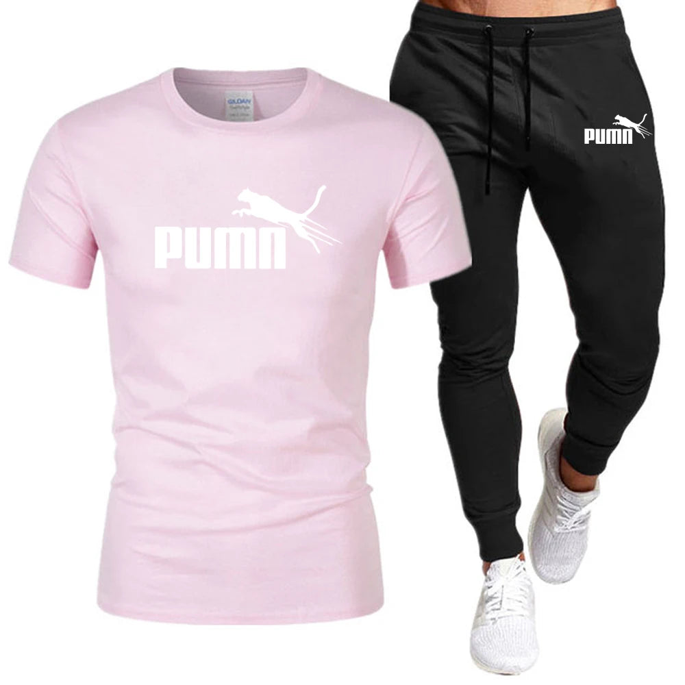 Sommerliches Set aus T-Shirt und Hose aus Baumwolle für Herren