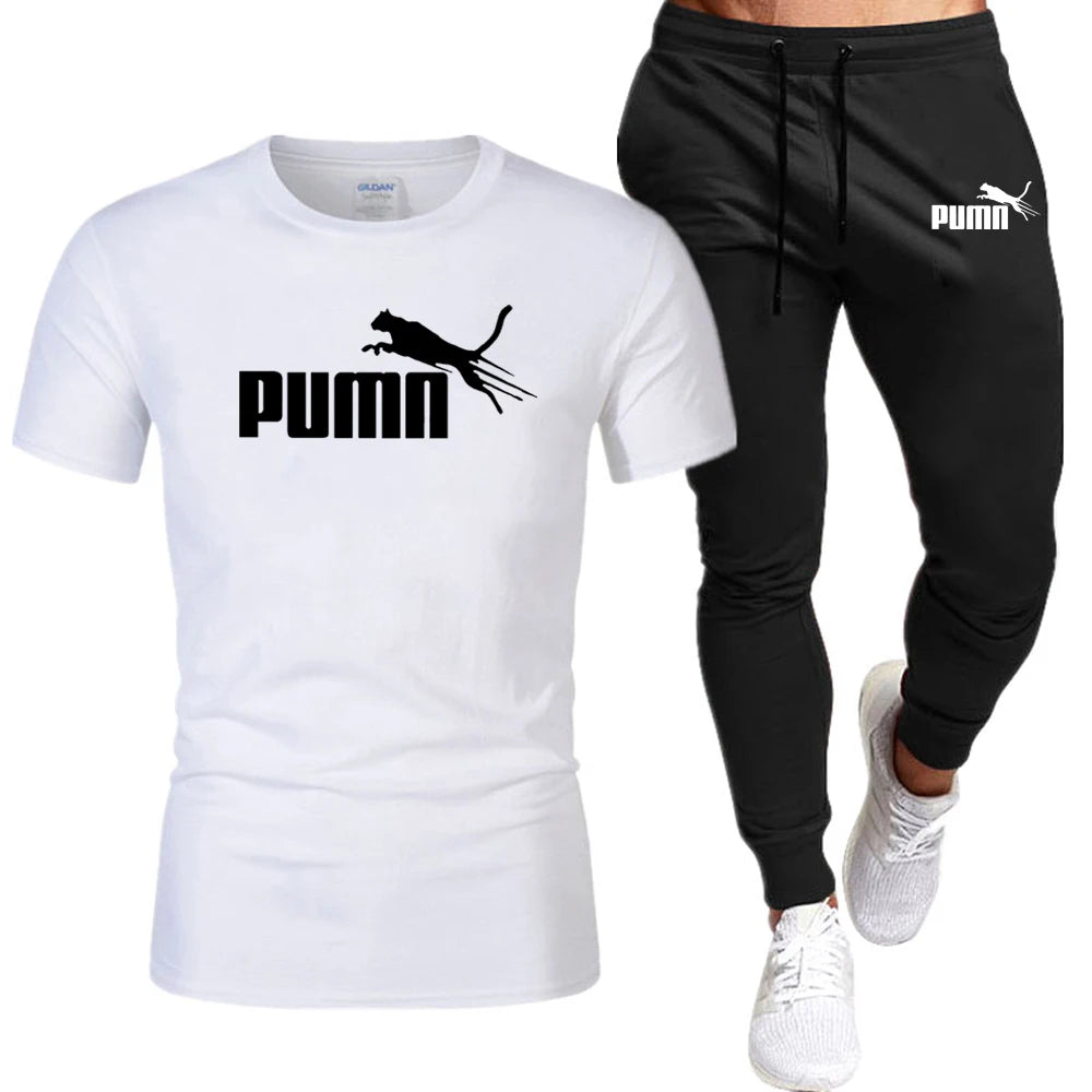 Sommerliches Set aus T-Shirt und Hose aus Baumwolle für Herren