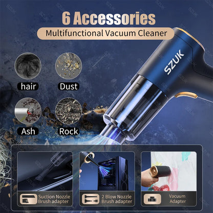 Powerful 98000PA Wireless Car Vacuum Cleaner