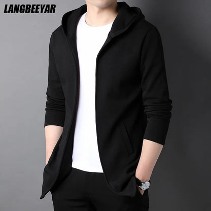 Casual Fashion Stand Collar Zipper Jackets For Men