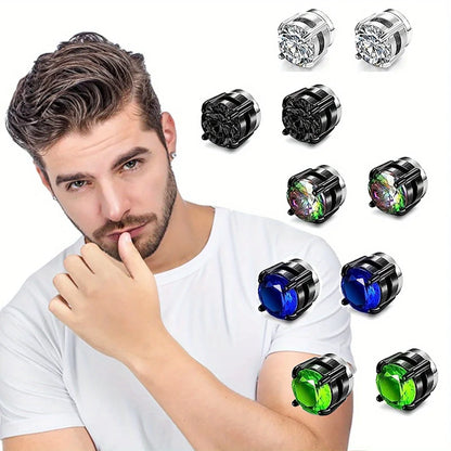 magnetic earrings, magnetic earrings for men, stainless steel earrings, stud earrings, stud earrings for men, men earrings, clip on earrings, magnetic stud earrings