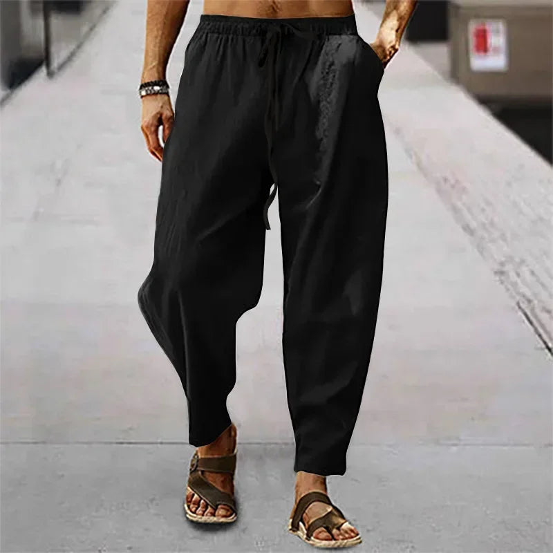 Pantalon drapé slim tendance coréen