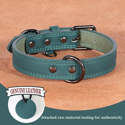 Soft Durable Adjustable Soft Padded Leather Dog Collars