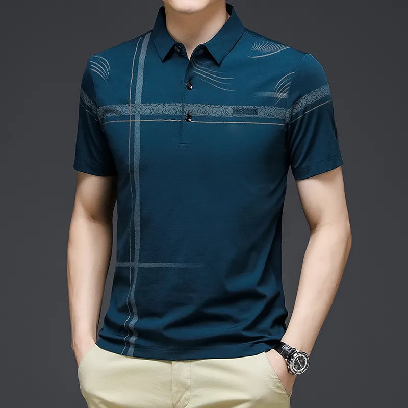 Casual Polo Breathable  Embroidered shirt