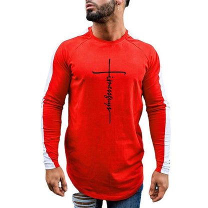 Long Sleeve  Gym Fitness Men's T-shirt