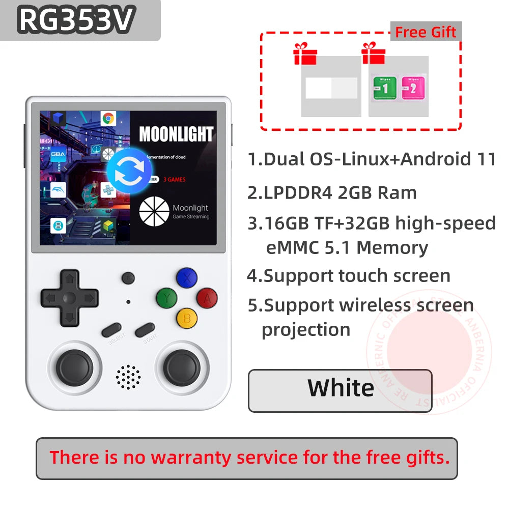 RG353V RG353VS Retro Handheld Game Linux Supports 5G WiFi 4.2 Bluetooth Online Fighting,Streaming and HDMI-compatible