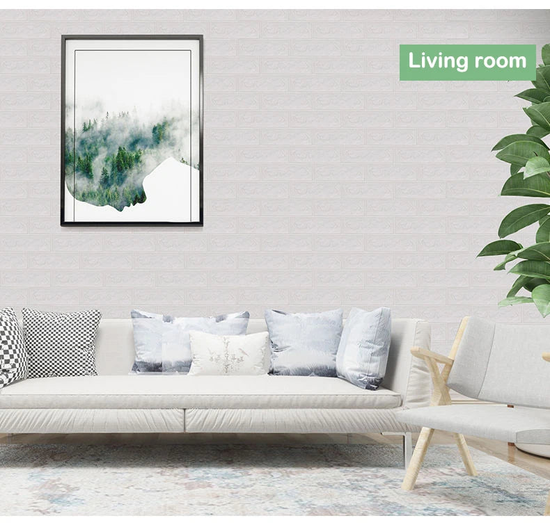 Autocollants muraux en mousse auto-adhésifs 3D imperméables pour la décoration intérieure