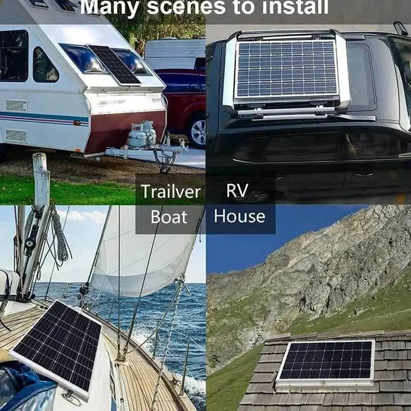 12V/24V Waterproof Solar Panel Charger