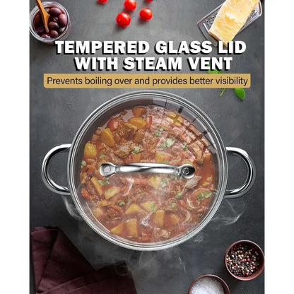 12-Piece Stainless Steel Cookware Set