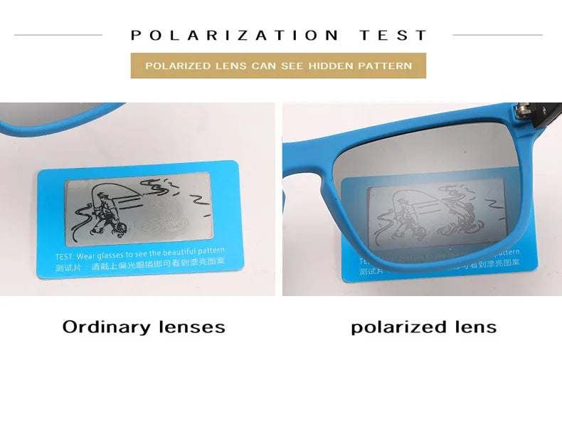 Ultraleichte rechteckige polarisierte photochrome Sonnenbrille