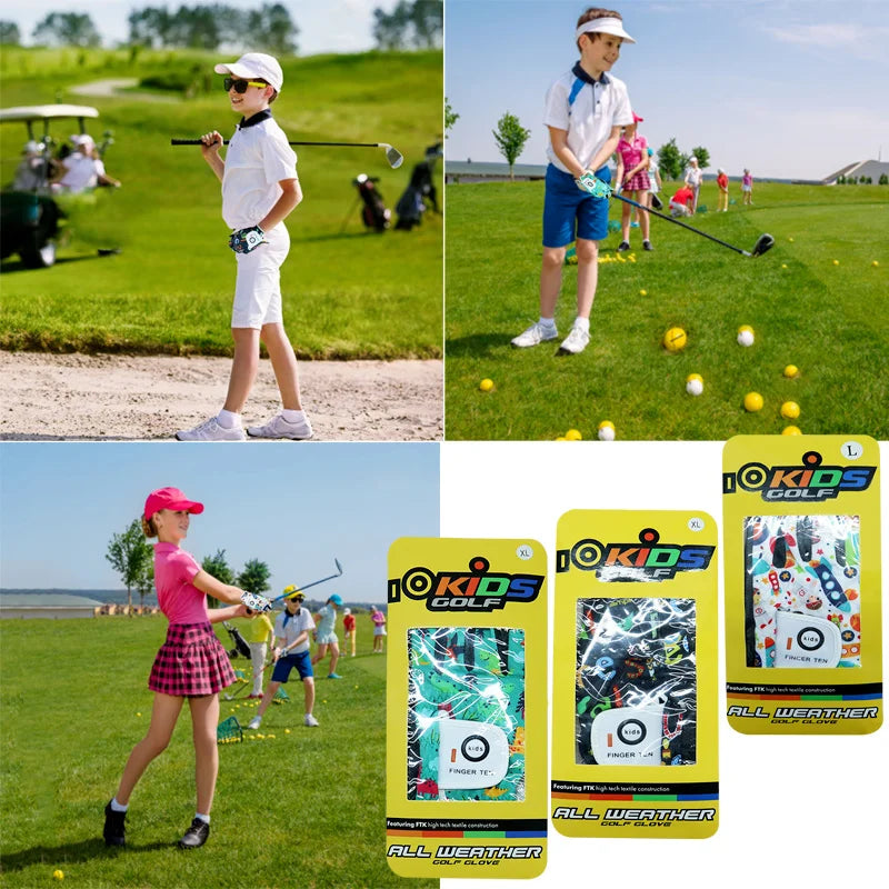 Gants de golf respirants pour enfants juniors