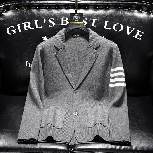 Herbst Langarm Gestrickte Offene Strickjacke männer Design Koreanischen Stil Vielseitig Trendy Luxus Casual