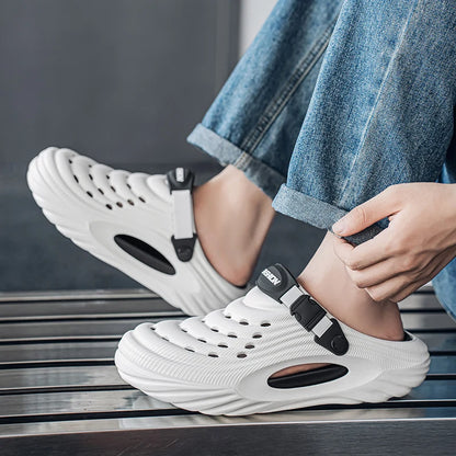 Baotou sabots pantoufles d'été à semelles épaisses