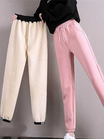 Women's Lightweight Warm Fleece Trouser - Winter Down Pants