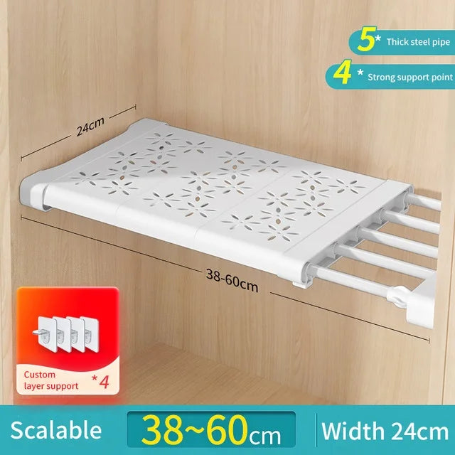 Multi-Layer Dustproof Wardrobe Storage Rack