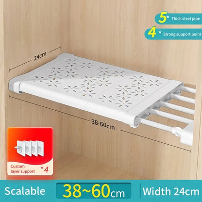 Multi-Layer Dustproof Wardrobe Storage Rack