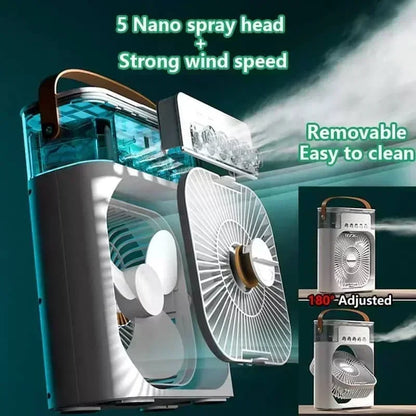 3 In 1 LED Light Household Small Air Cooler