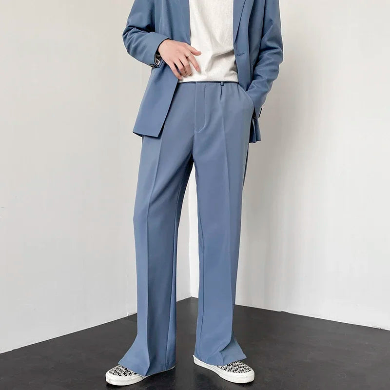 Pantalon ample style streetwear coréen à jambes larges