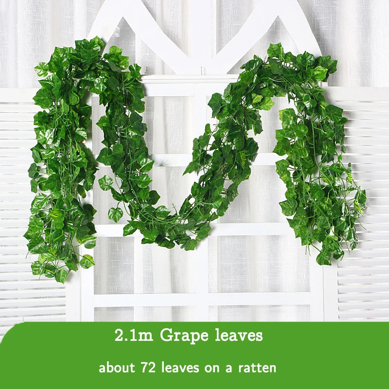 Garland Wall Ivy Fake Leaves - Artificial Hanging Vines