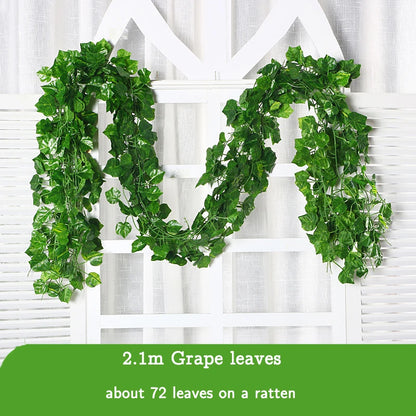 Garland Wall Ivy Fake Leaves - Artificial Hanging Vines