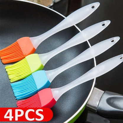 Temperature Resistant BBQ Cake Baking Silicone Oil Brush Kit