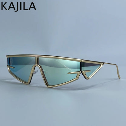 Unisex Windproof Y2K Square Shield Sunglasses
