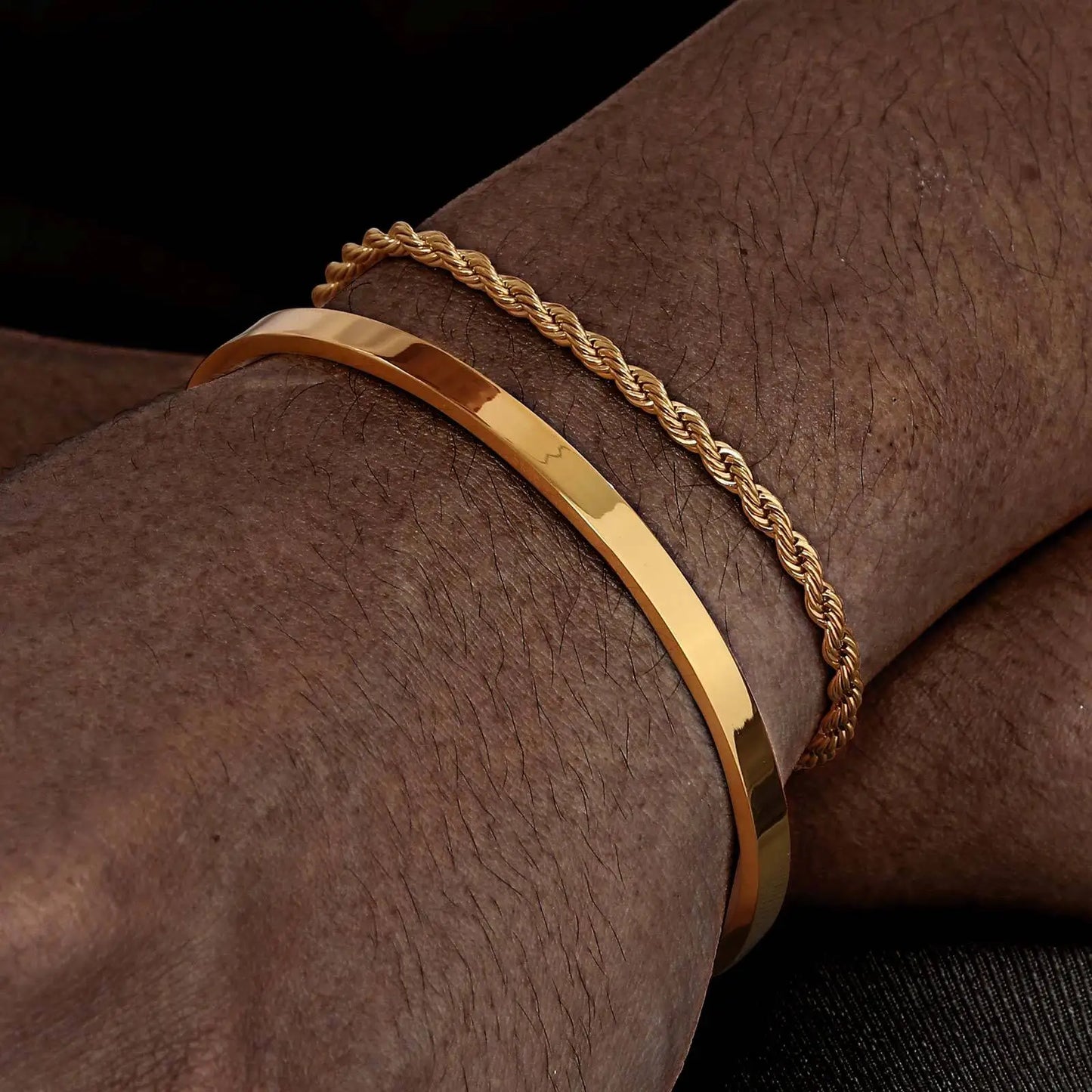 Metall-Twist-Kettenarmband-Set für Damen